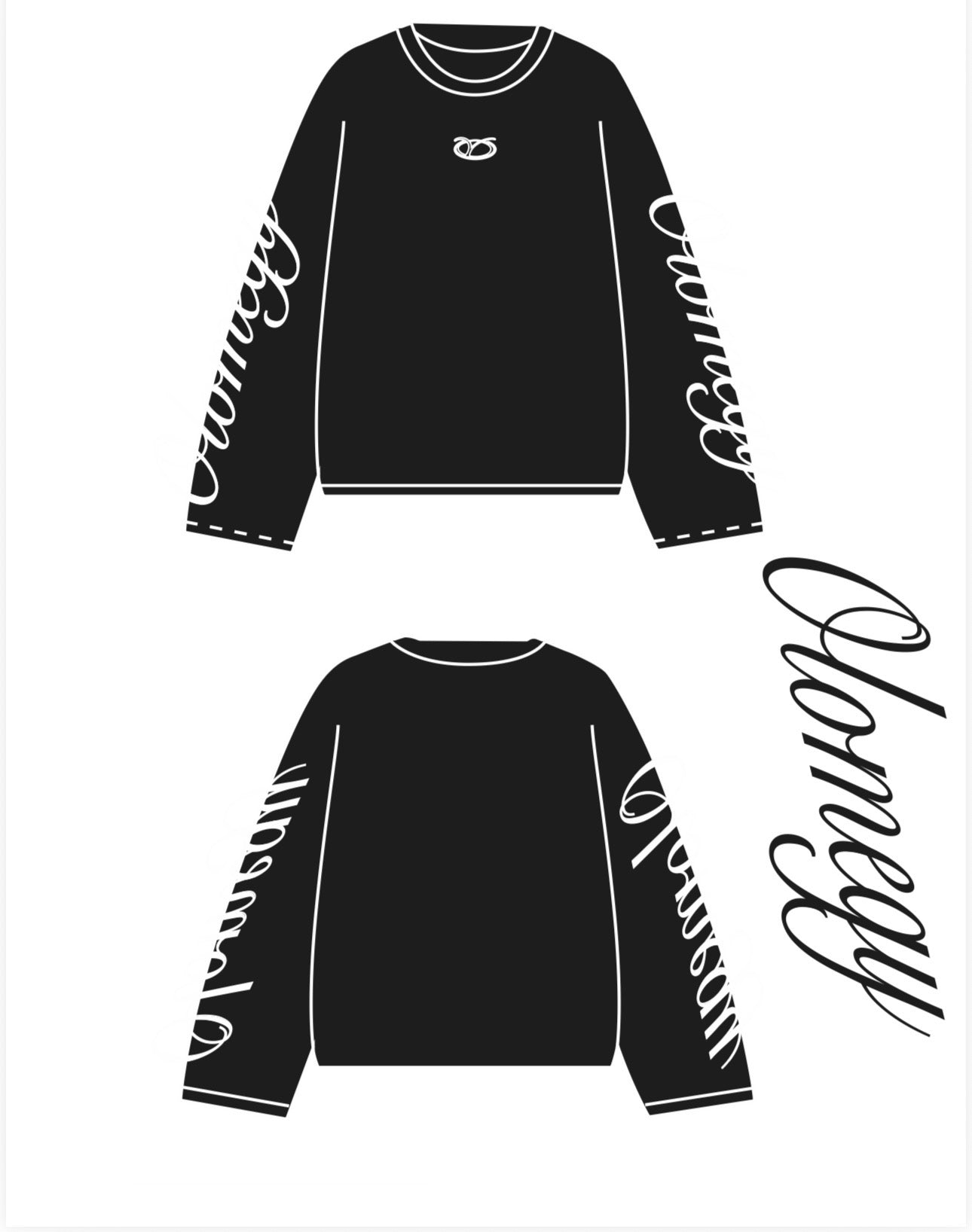 CROPPED WAFFLE CREWNECK